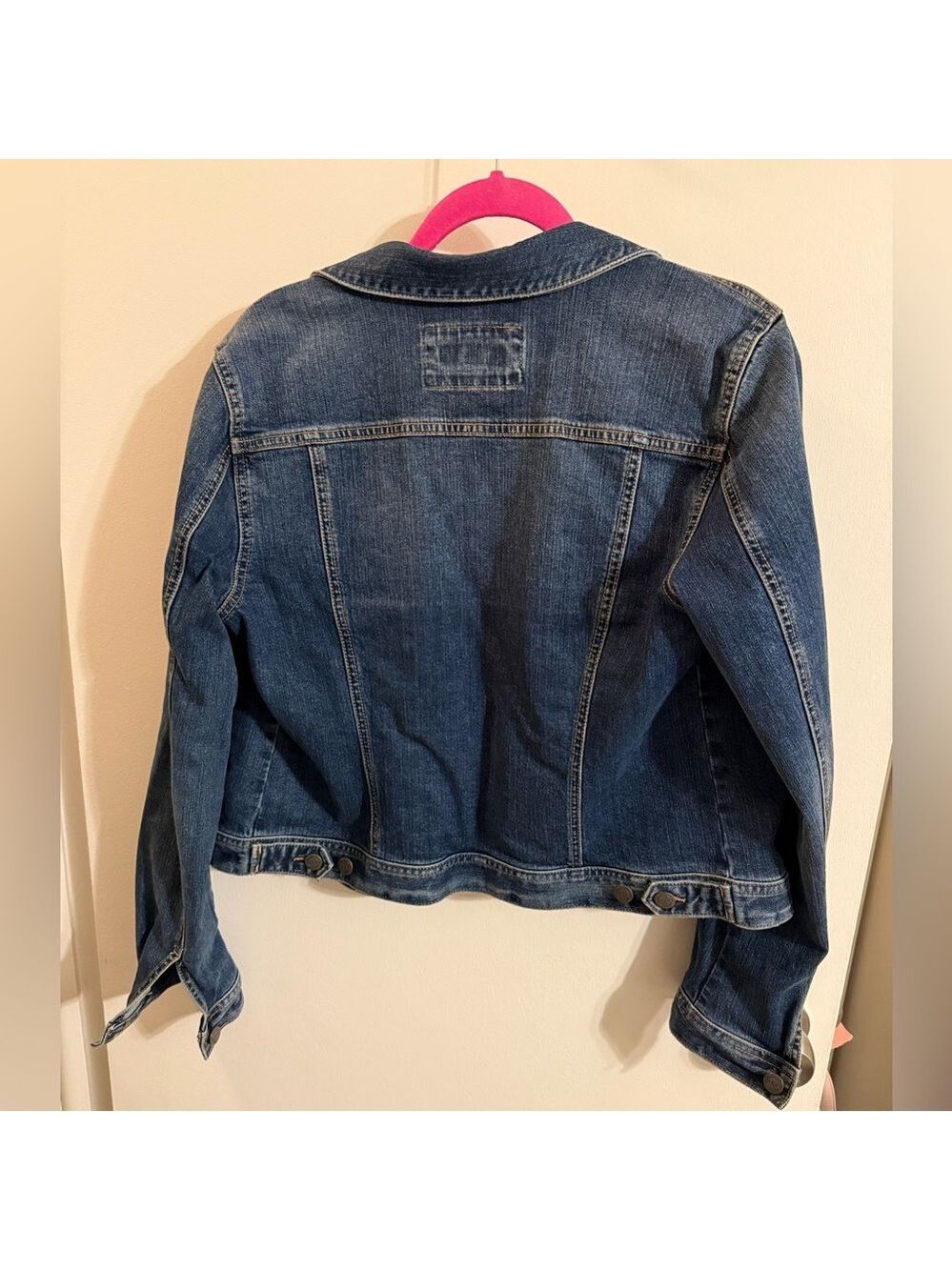 Ann Taylor LOFT Classic Blue Denim Jacket - Picture 3 of 4